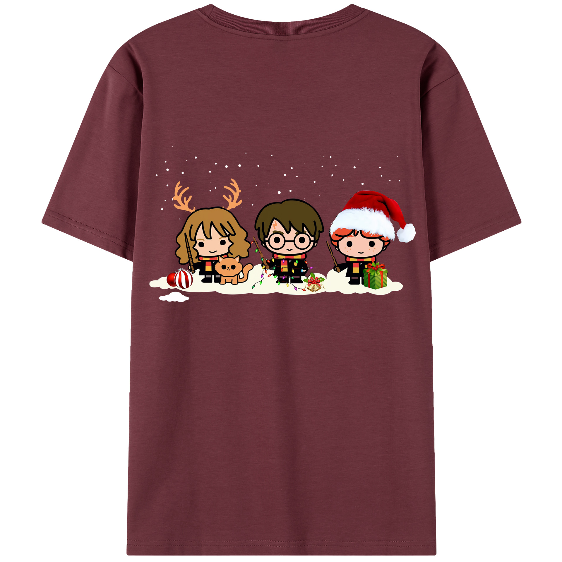 （画像用） Harry Potter ハリー・ポッターシリーズ 綿100％半袖Tシャツ（背面プリント）